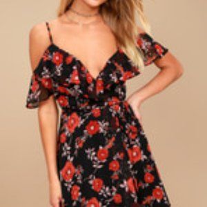 Print Wrap Dress